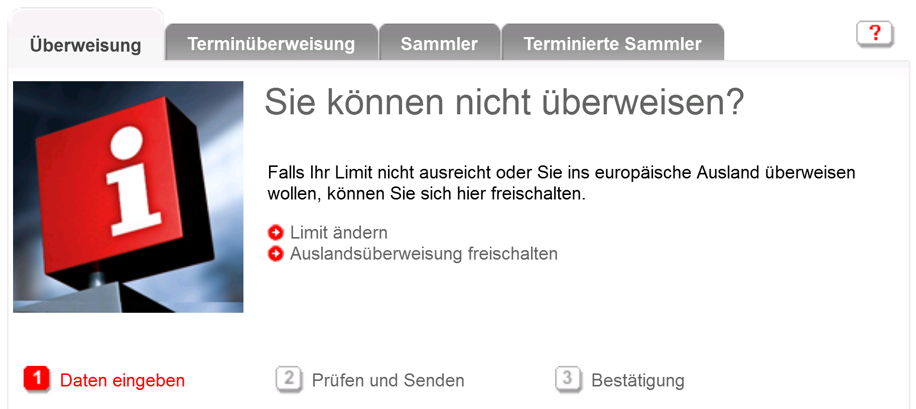 Sie koennen nicht uerberweisen 5